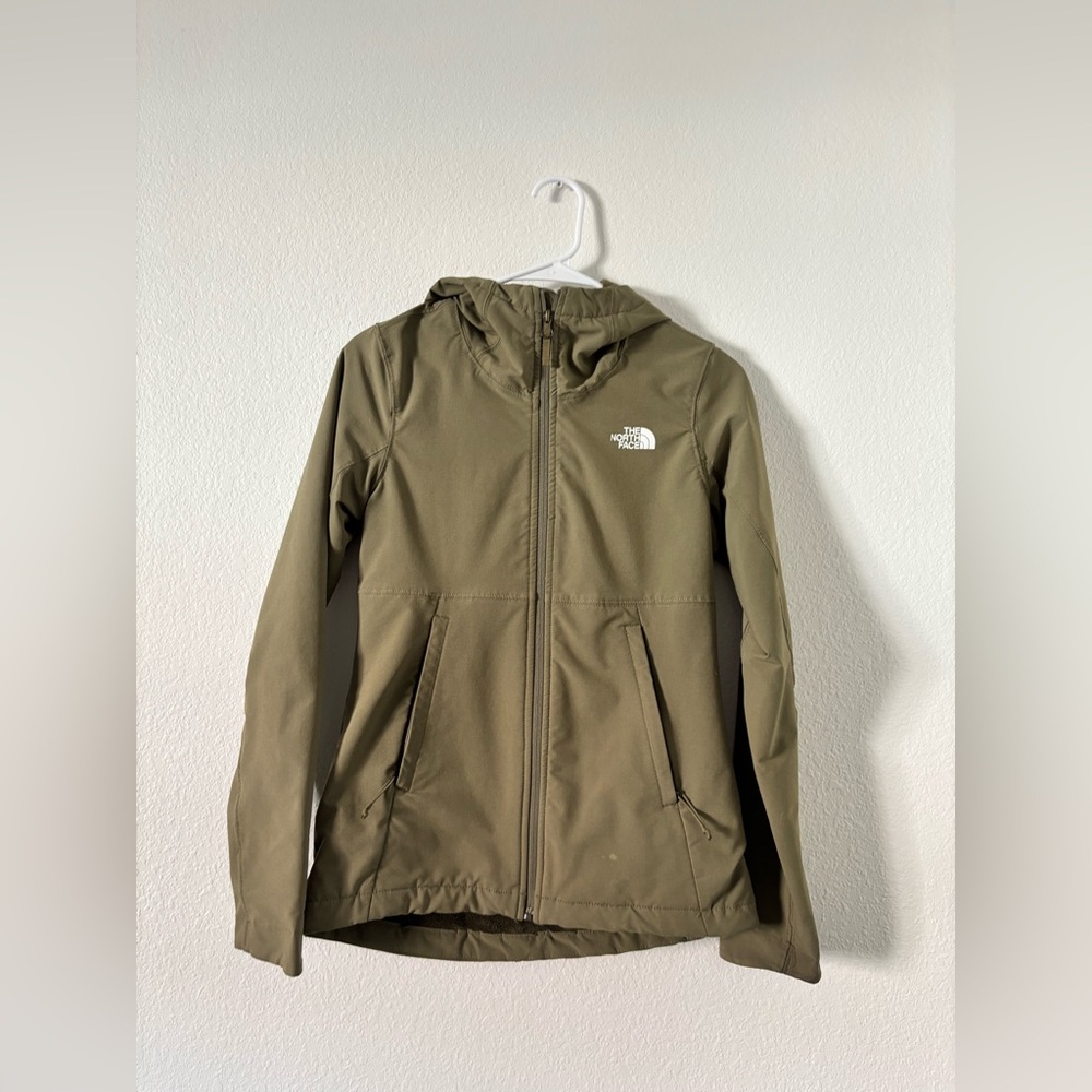 Green north face Jacket